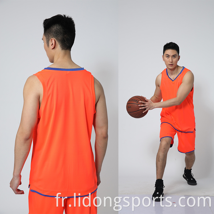 Dernier maillot de basket uniforme conception couleur bleu basket-ball sublimation maillot en gros en gros
